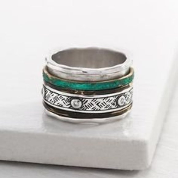 Silpada Jewelry - SILPADA Designs .925 Sterling Silver “Isabella”Spinner Ring, Size 7